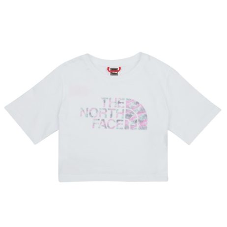 T-shirt ragazza The North Face  Girls S/S Crop Easy Tee  Bianco The North Face 196013690359